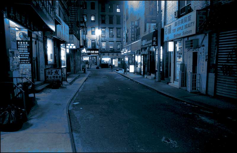 Doyers Street looking towards Pell