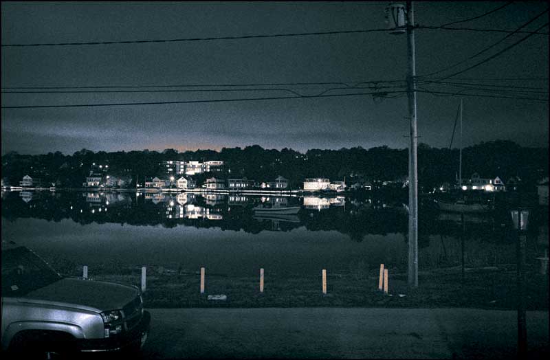 Looking across Mystic River towards Groton