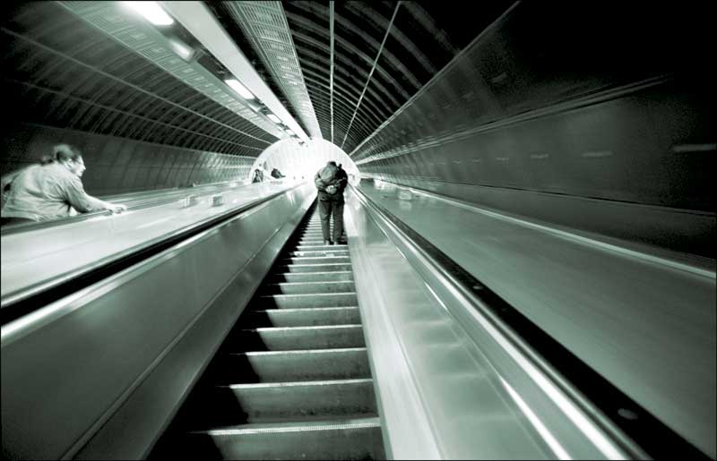 London Tube Escalator