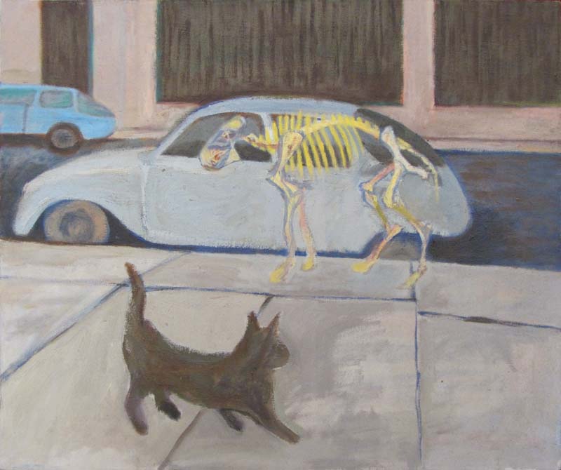 Skeleton Dog & Car