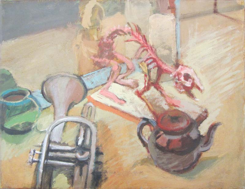 Still Life With Skeleton & Trumpet